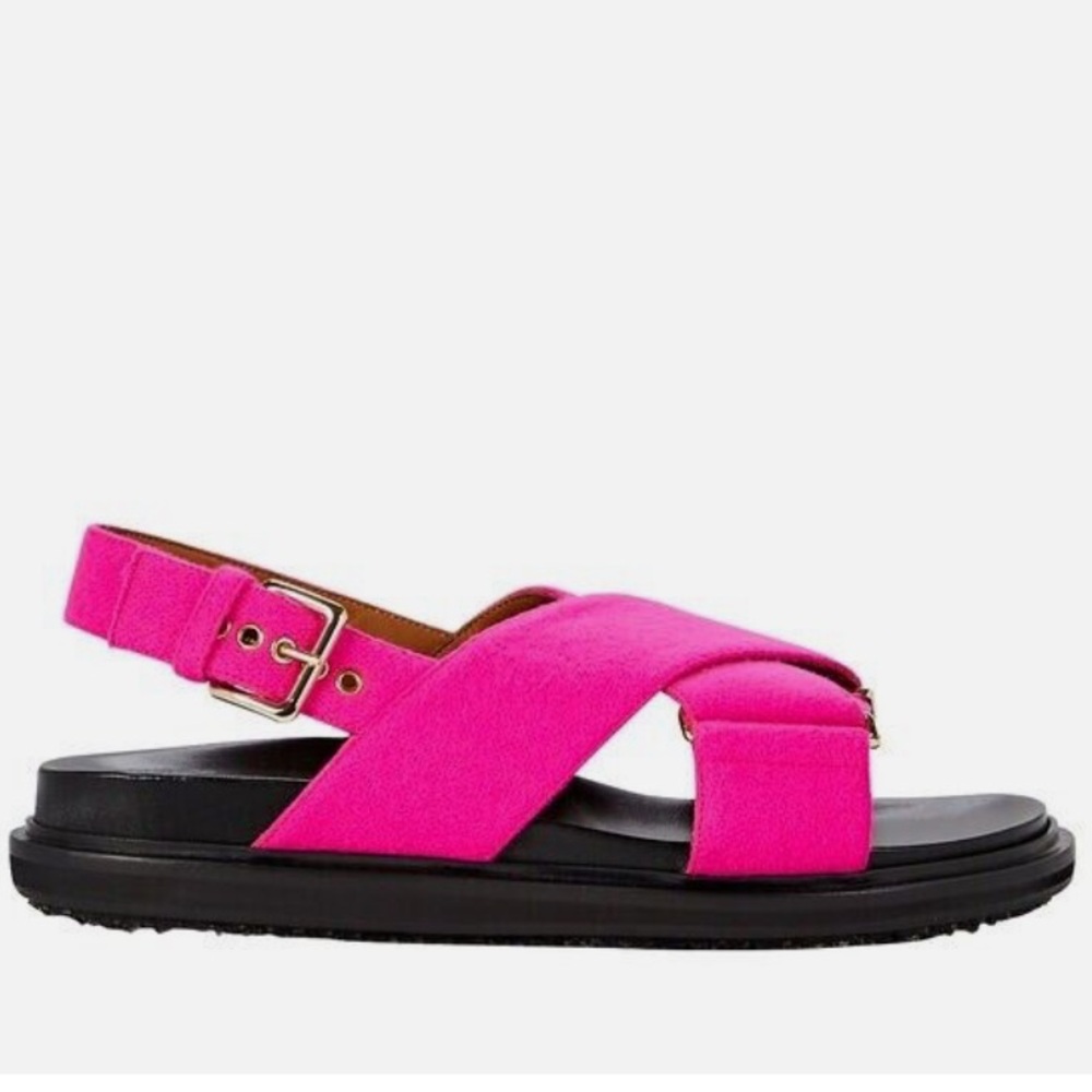 NWT  - Marni Fussbett Women's Pink Sandals - Size 37